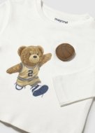 MAYORAL pikkade varrukatega t-särk, cream-bear, 2.070-67, 4 cm