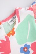 COCCODRILLO lühikeste varrukatega beež särk TROPICAL STORY GIRL NEWBORN, värv, WC5104301TGN-022-086, 86 cm