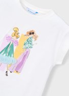 MAYORAL lühikeste varrukatega t-särk, natur-lake, 3.005-77, 104  cm