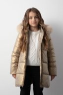 COCCODRILLO jakk OUTERWEAR GIRL KIDS, kuldne, ZC5152108OGK-023-110, 110 cm