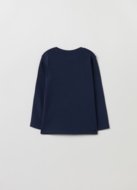 OVS BOY9-36M T-SHIRT L/S 2H 30-36 BLUE 001898066