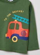 OVS BOY9-36M T-SHIRT L/S 2M 30-36 GREEN 001827284