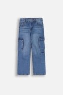 COCCODRILLO joggers JEANS COLLECTION BOY, tumesinised, ZC4123103JCB-015-164, 164 cm