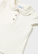 MAYORAL lühikeste varrukatega polo särk 4F, natural, 1101-58