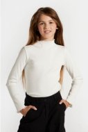 COCCODRILLO lühikeste varrukatega t-särk SCHOOL TIME GIRL JUNIOR, ecru, ZC4143901SGJ-003-128, 128 cm