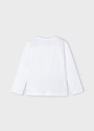 MAYORAL pikkade varrukatega t-särk 6F, valged, 3093-80