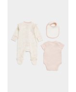 MOTHERCARE pükskostüüm, lühikeste varrukatega bodi ja pudipõll, FB429