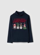 OVS Pikkade varrukatega ja kõrge kraega T-särk, tumesinised, 140 cm, 002161187