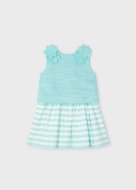 MAYORAL lühikeste varrukatega t-särk + seelik 6B, anise, 3952-11