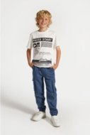 COCCODRILLO t-shirt WORLD OF PIXEL BOY JUNIOR, valged, ZC4143203WBJ-001-164, 164 cm