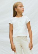 MAYORAL lühikeste varrukatega t-särk, natural, 6.002-91, 140 cm