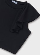 MAYORAL lühikeste varrukatega särk, black, 6034-12, 157 cm