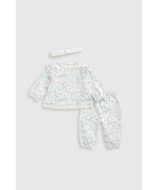 MOTHERCARE krekls ar garām piedurknēm, bikses un galvassega, IF406 86