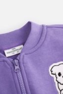 COCCODRILLO pullover with zipper ACADEMY GIRL KIDS, lilla, ZC4132201AGK-016-122, 122 cm
