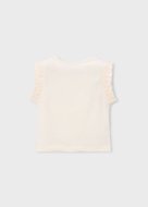 MAYORAL lühikeste varrukatega t-särk, bone, 3.023-41, 98  cm