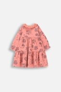 COCCODRILLO dress FLOWERS GIRL NEWBORN, roosa, ZC4129101FGN-007-086, 86 cm