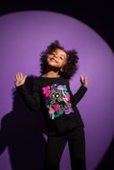 COCCODRILLO t-särk RAVE GIRL KIDS, must, cm