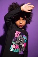 COCCODRILLO t-särk RAVE GIRL KIDS, must, cm