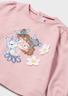 MAYORAL pikkade varrukatega t-särk 4G, heleroosad, 1015-42