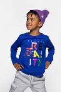 COCCODRILLO pikkade varrukatega t-särk GAMER BOY KIDS, sinised, WC4143103GBK-014-0