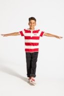 COCCODRILLO long sleeved t-shirt ACADEMY BOY JUNIOR, punased, ZC4143201ABJ-009-152, 152 cm