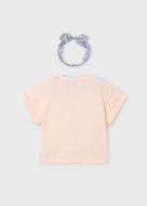 MAYORAL lühikeste varrukatega t-särk +peapael, salmon, 3.010-96, 134  cm