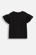 COCCODRILLO lühikeste varrukatega särk REBEL GIRL KIDS, must, WC5143201RGK-021-122, 122 cm