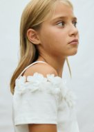 MAYORAL lühikeste varrukatega t-särk, natural, 6.003-95, 140 cm