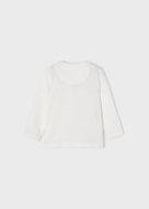 MAYORAL pikkade varrukatega t-särk 3D, kreemjas värv, 92 cm, 2007-55