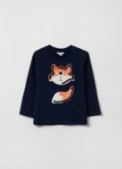 OVS BOY9-36M T-SHIRT L/S 2H 9-12 BLUE 001898051