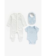 MOTHERCARE pükskostüüm + lühikeste varrukatega bodi + pudipõll, ZA246