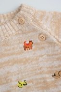 COCCODRILLO kampsun BUDDIES BOY NEWBORN, kreemjas, cm