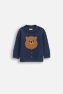 COCCODRILLO kampsun FOREST FRIENDS BOY NEWBORN, sinine, ZC5172101FBN-015-086, 86 cm