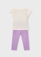 MAYORAL lühikeste varrukatega t-särk + retuusid, lilac, 3.726-96, cm