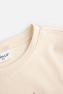 COCCODRILLO t-shirt RODEO GIRL KIDS, ecru, ZC4143102RGK-003-122, 122 cm