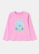 OVS pikkade varrukatega t-särk, roosa, , 001985556