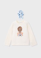 MAYORAL pikkade varrukatega t-särk, sky bone, 3.020-17, 98  cm