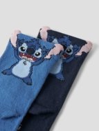 NAME IT STITCH sokid, 13251990-282D3C 25-27 cm