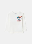 OVS pikkade varrukatega t-särk, valged, , 001971996