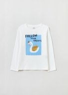 OVS GIRL3-10Y T-SHIRTS L/S 2H 7-8 WHITE 001904632