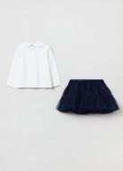 OVS GIRL9-36M SETS 2H 9-12 WHITE/BLUE 001921351