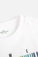 COCCODRILLO t-shirt EVERYDAY BOY A, valged, ZC4143211VBA-001-152, 152 cm