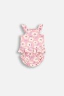 COCCODRILLO pikkade varrukatega beež särk HAPPY RETRO GIRL NEWBORN, roosa, WC5117301HGN-033-080, 80 cm