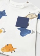 MAYORAL lühikeste varrukatega t-särk, cream, 1.014-94, 104  cm