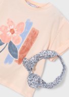 MAYORAL lühikeste varrukatega t-särk +peapael, salmon, 3.010-96, 134  cm