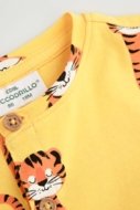 COCCODRILLO lühikeste varrukatega beež särk TROPICAL STORY BOY NEWBORN, kollane, WC5104301TBN-004-086, 86 cm