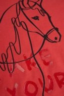 COCCODRILLO t-shirt RODEO GIRL JUNIOR, claret, ZC4143101RGJ-017-164, 164 cm
