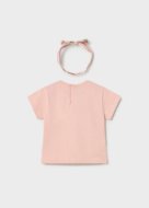 MAYORAL lühikeste varrukatega t-särk +peapael, peony, 1.081-12, cm