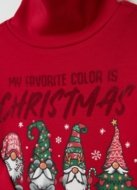 OVS Pikkade varrukatega ja kõrge kraega T-särk, punased, 140 cm, 002161180