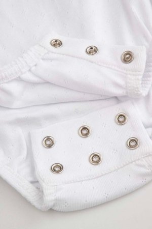 COCCODRILLO pikkade varrukatega bodi, valge, suurus 